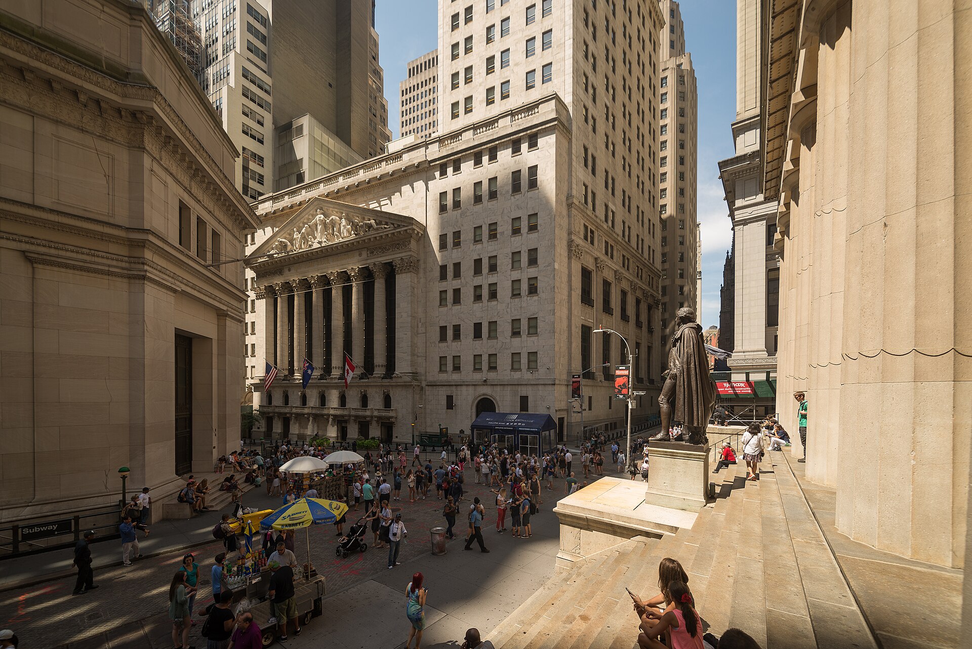 New York Stock Exchange — Arild Vågen, CC BY-SA 4.0, via Wikimedia Commons